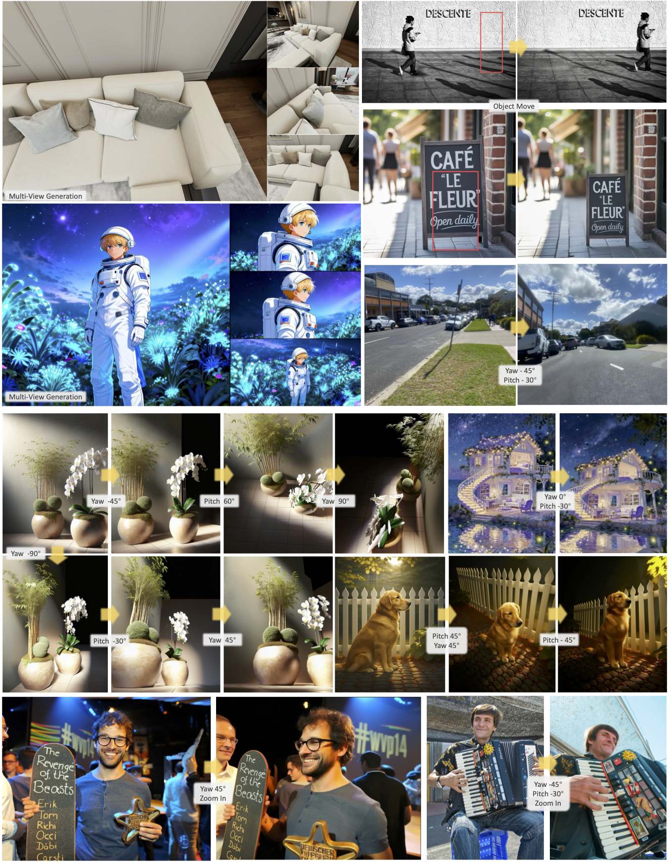JoyAI-Image Multi-view Generation and Spatial Editing Showcase Showcase