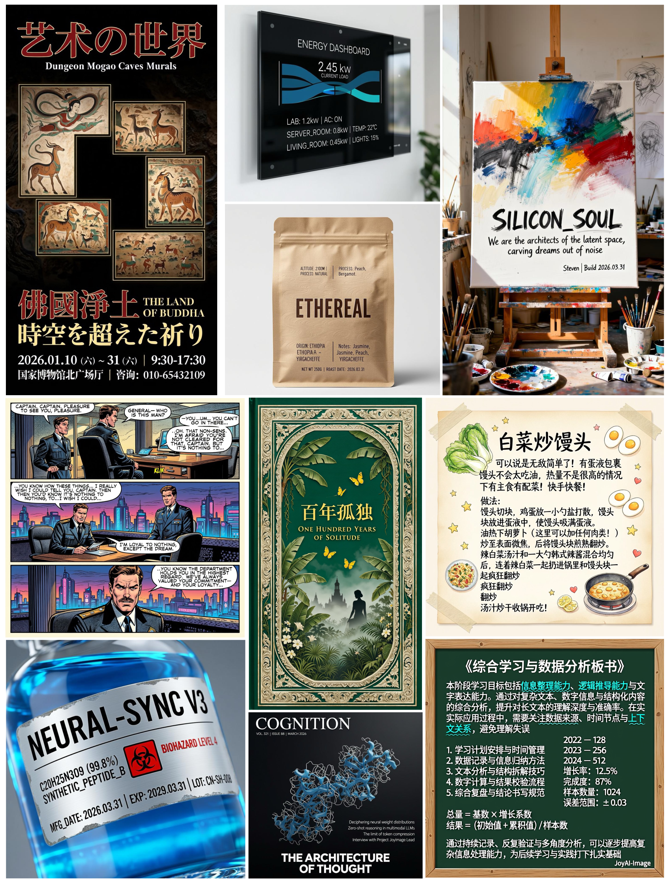 JoyAI-Image Text Rendering Showcase